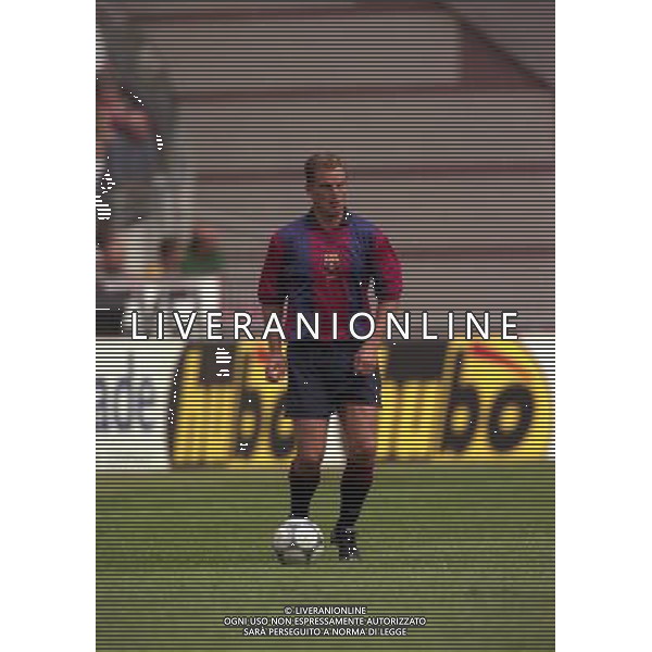 TORNEO DI AMSTERDAM 2000-2001 BARCELLONA LAZIO NELLA FOTO RONALD DE BOER AG ALDO LIVERANI SAS