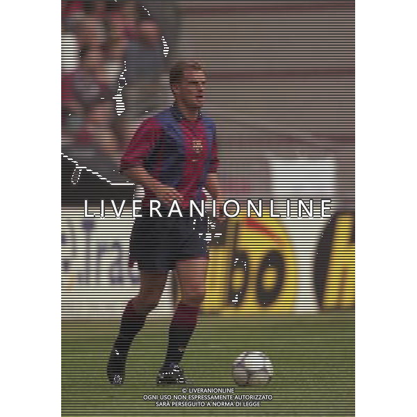 TORNEO DI AMSTERDAM 2000-2001 BARCELLONA LAZIO NELLA FOTO RONALD DE BOER AG ALDO LIVERANI SAS