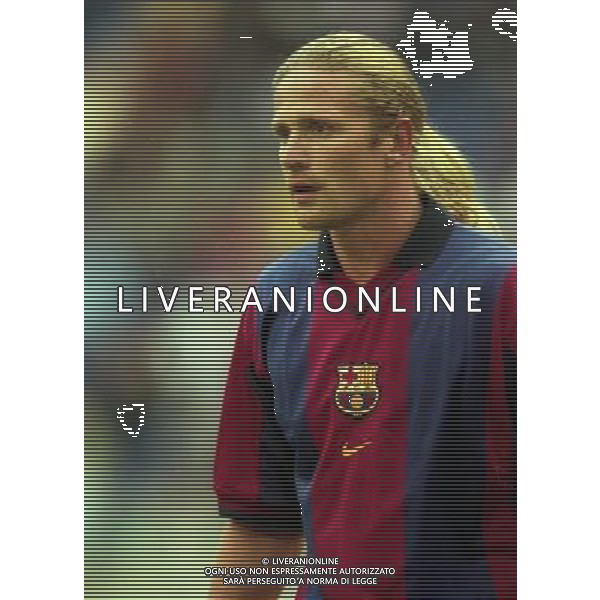 TORNEO DI AMSTERDAM 2000-2001 BARCELLONA LAZIO NELLA FOTO EMMANUEL PETIT AG ALDO LIVERANI SAS