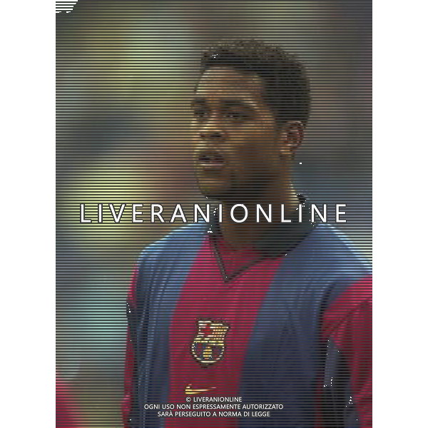 TORNEO DI AMSTERDAM 2000-2001 BARCELLONA LAZIO NELLA FOTO PATRICK KLUIVERT AG ALDO LIVERANI SAS