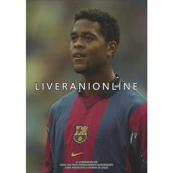 TORNEO DI AMSTERDAM 2000-2001 BARCELLONA LAZIO NELLA FOTO PATRICK KLUIVERT AG ALDO LIVERANI SAS