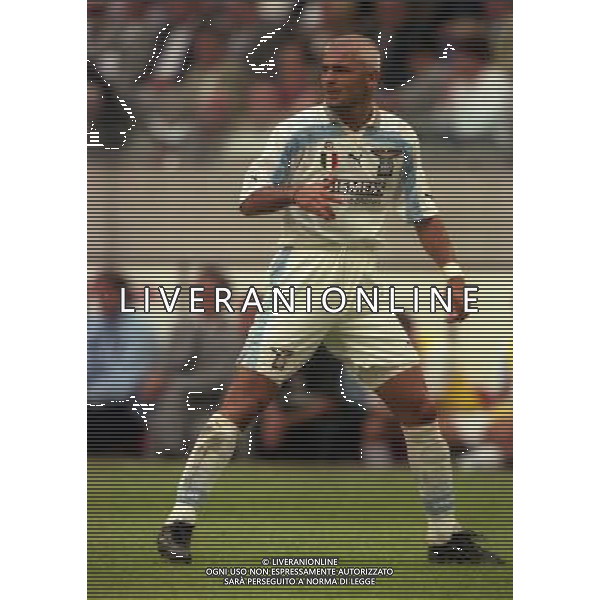 TORNEO DI AMSTERDAM 2000-2001 BARCELLONA LAZIO NELLA FOTO FABRIZIO RAVANELLI AG ALDO LIVERANI SAS
