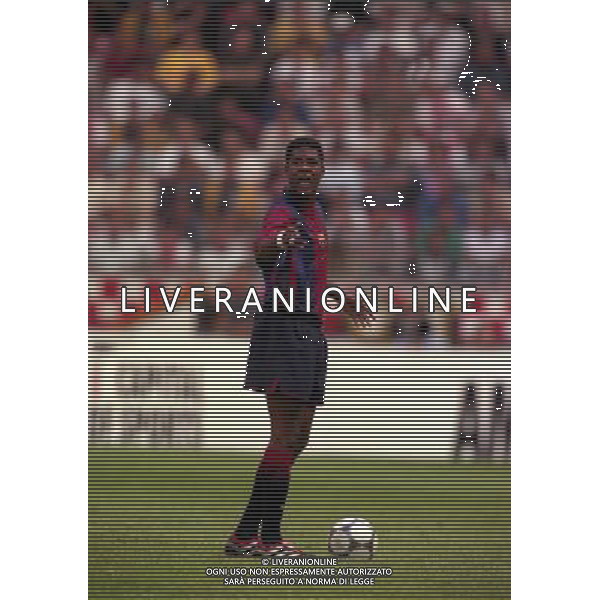TORNEO DI AMSTERDAM 2000-2001 BARCELLONA LAZIO NELLA FOTO PATRICK KLUIVERT AG ALDO LIVERANI SAS