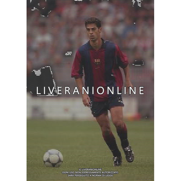 TORNEO DI AMSTERDAM 2000-2001 BARCELLONA LAZIO NELLA FOTO Gerard L—pez AG ALDO LIVERANI SAS