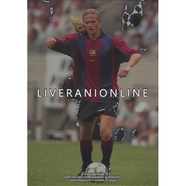 TORNEO DI AMSTERDAM 2000-2001 BARCELLONA LAZIO NELLA FOTO EMMANUEL PETIT AG ALDO LIVERANI SAS