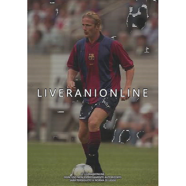 TORNEO DI AMSTERDAM 2000-2001 BARCELLONA LAZIO NELLA FOTO EMMANUEL PETIT AG ALDO LIVERANI SAS