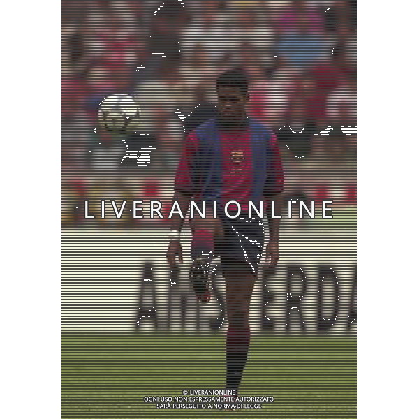 TORNEO DI AMSTERDAM 2000-2001 BARCELLONA LAZIO NELLA FOTO PATRICK KLUIVERT AG ALDO LIVERANI SAS