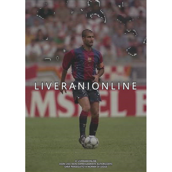 TORNEO DI AMSTERDAM 2000-2001 BARCELLONA LAZIO NELLA FOTO JOSEP GUARDIOLA AG ALDO LIVERANI SAS