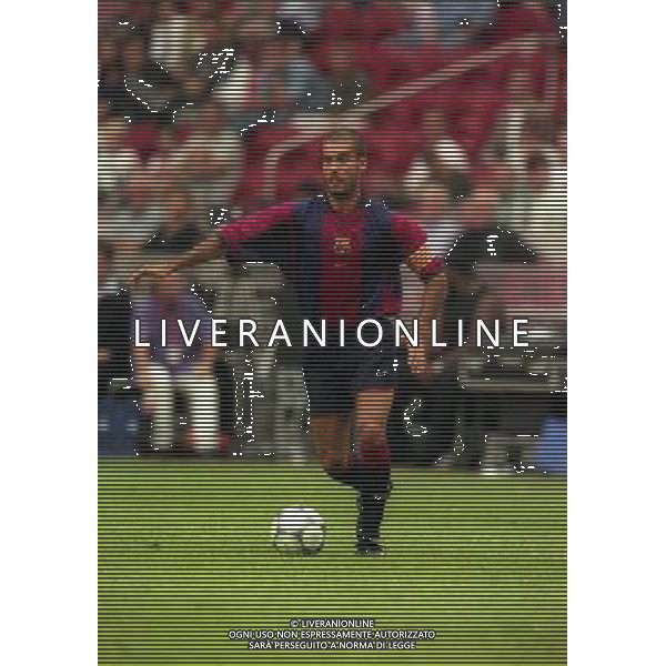 TORNEO DI AMSTERDAM 2000-2001 BARCELLONA LAZIO NELLA FOTO JOSEP GUARDIOLA AG ALDO LIVERANI SAS