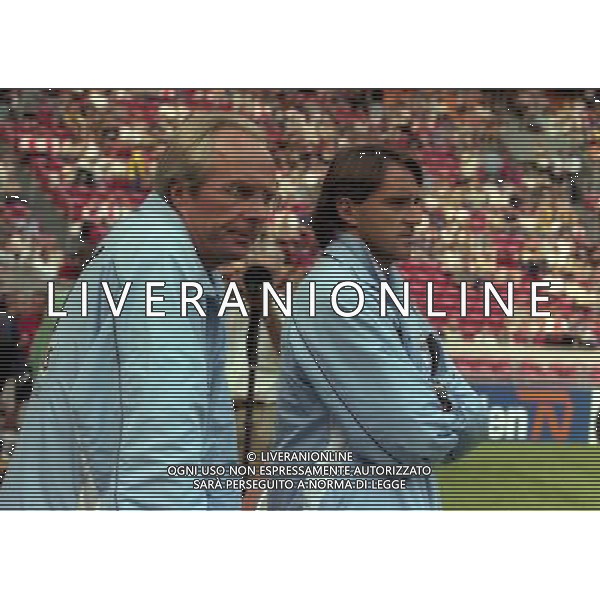 TORNEO DI AMSTERDAM 2000-2001 BARCELLONA LAZIO NELLA FOTO SVEN GORAN ERIKSSON E ROBERTO MANCINI AG ALDO LIVERANI SAS