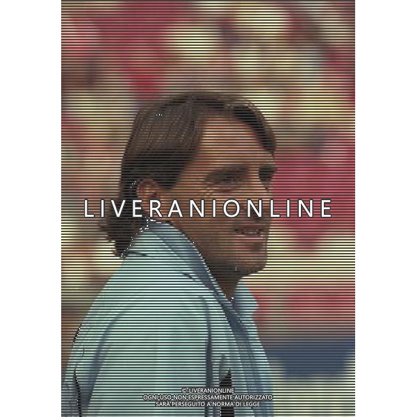 TORNEO DI AMSTERDAM 2000-2001 BARCELLONA LAZIO NELLA FOTO ROBERTO MANCINI AG ALDO LIVERANI SAS