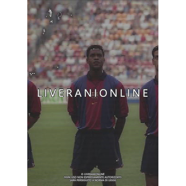 TORNEO DI AMSTERDAM 2000-2001 BARCELLONA LAZIO NELLA FOTO PARTICK KLUIVERT AG ALDO LIVERANI SAS