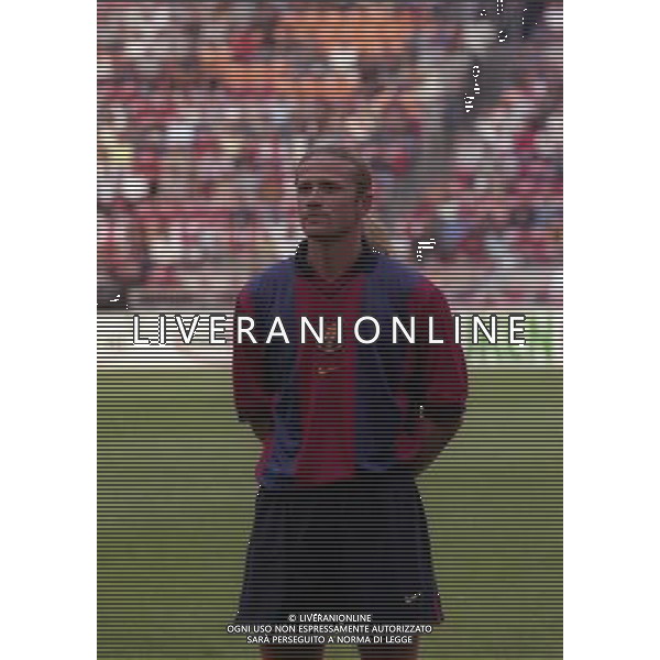 TORNEO DI AMSTERDAM 2000-2001 BARCELLONA LAZIO NELLA FOTO EMMANUEL PETIT AG ALDO LIVERANI SAS