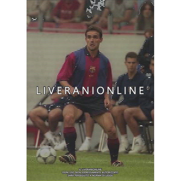 TORNEO DI AMSTERDAM 2000-2001 BARCELLONA LAZIO NELLA FOTO MARC OVERMARS AG ALDO LIVERANI SAS
