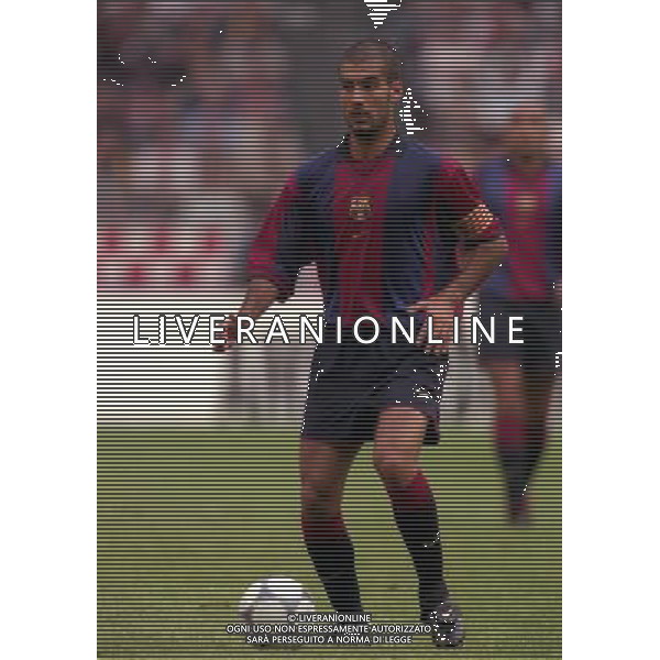 TORNEO DI AMSTERDAM 2000-2001 BARCELLONA LAZIO NELLA FOTO JOSEP GUARDIOLA AG ALDO LIVERANI SAS