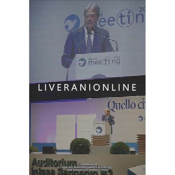 Rimini - XXXVIII Edizione Meeting per l\'Amicizia fra i Popoli 20/08/2017 nella foto: il presidente del consiglio Paolo Gentiloni ©Claudio Zamagni/Agenzia Aldo Liverani 