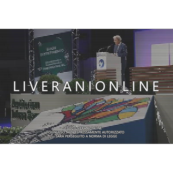 Rimini - XXXVIII Edizione Meeting per l\'Amicizia fra i Popoli 20/08/2017 nella foto: il presidente del consiglio Paolo Gentiloni ©Claudio Zamagni/Agenzia Aldo Liverani 