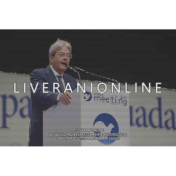 Rimini - XXXVIII Edizione Meeting per l\'Amicizia fra i Popoli 20/08/2017 nella foto: il presidente del consiglio Paolo Gentiloni ©Claudio Zamagni/Agenzia Aldo Liverani 
