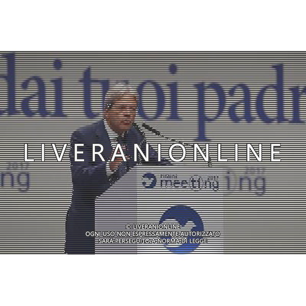 Rimini - XXXVIII Edizione Meeting per l\'Amicizia fra i Popoli 20/08/2017 nella foto: il presidente del consiglio Paolo Gentiloni ©Claudio Zamagni/Agenzia Aldo Liverani 