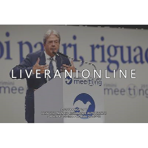 Rimini - XXXVIII Edizione Meeting per l\'Amicizia fra i Popoli 20/08/2017 nella foto: il presidente del consiglio Paolo Gentiloni ©Claudio Zamagni/Agenzia Aldo Liverani 