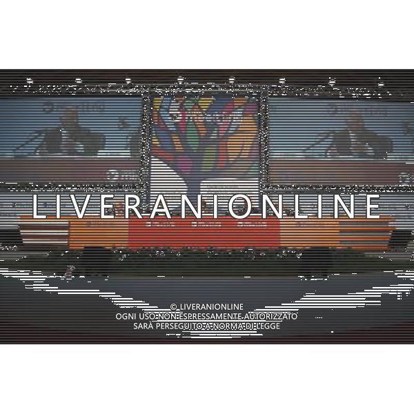 Rimini - XXXVIII Edizione Meeting per l\'Amicizia fra i Popoli 21/08/2017 nella foto: il Ministro delle Infrastrutture GRAZIANO DELRIO FABIO CERCHIAI MASSIMO IOSA GHINI EMANUELE ORSINI SERGIO LUCIANO ©Claudio Zamagni/Agenzia Aldo Liverani 