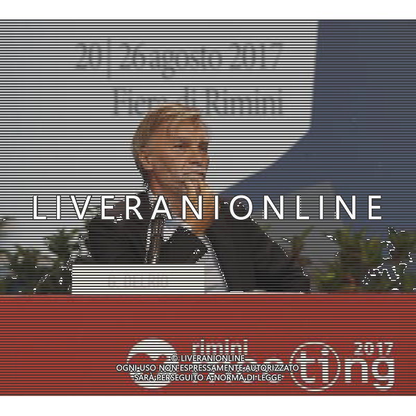 Rimini - XXXVIII Edizione Meeting per l\'Amicizia fra i Popoli 21/08/2017 nella foto: il Ministro delle Infrastrutture GRAZIANO DELRIO ©Claudio Zamagni/Agenzia Aldo Liverani 