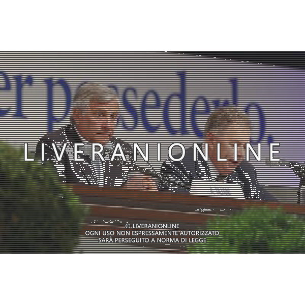 Rimini - XXXVIII Edizione Meeting per l\'Amicizia fra i Popoli 21/08/2017 nella foto: Antonio Tajani Giorgio Vittadini ©Claudio Zamagni/Agenzia Aldo Liverani 