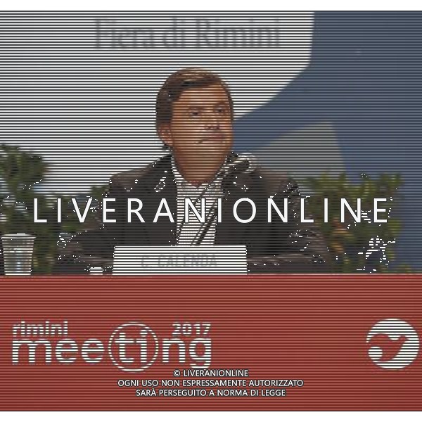 Rimini - XXXVIII Edizione Meeting per l\'Amicizia fra i Popoli 22/08/2017 nella foto: Carlo Calenda Ministro dello sviluppo economico Â©Claudio Zamagni/Agenzia Aldo Liverani 
