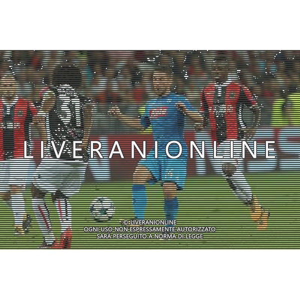 22-08-2017 NIZZA, NAPOLI PLAY OFF DI CHAMPIONS LEAGUE RITORNO NELLA FOTO: MERTENS, DANTE FOTO MOSCA, AG.LIVERANI
