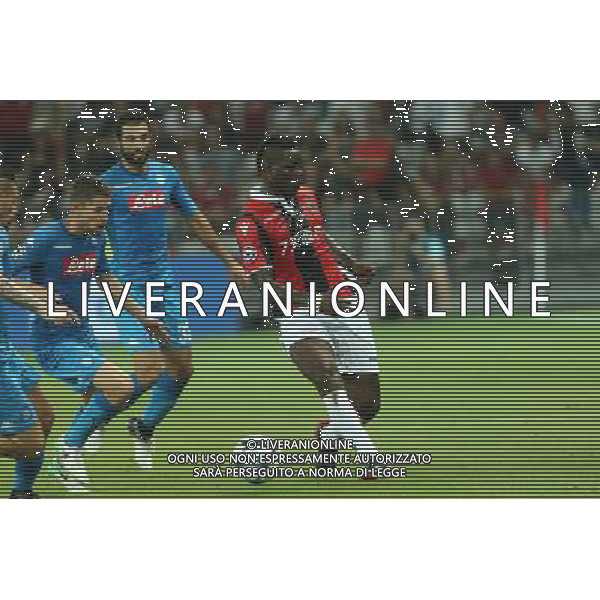 22-08-2017 NIZZA, NAPOLI PLAY OFF DI CHAMPIONS LEAGUE RITORNO NELLA FOTO: MARIO BALOTELLI, ALBIOL, JORGINHO FOTO MOSCA, AG.LIVERANI