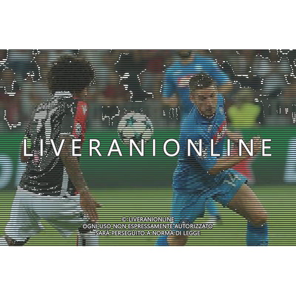 22-08-2017 NIZZA, NAPOLI PLAY OFF DI CHAMPIONS LEAGUE RITORNO NELLA FOTO: MERTENS, DANTE FOTO MOSCA, AG.LIVERANI