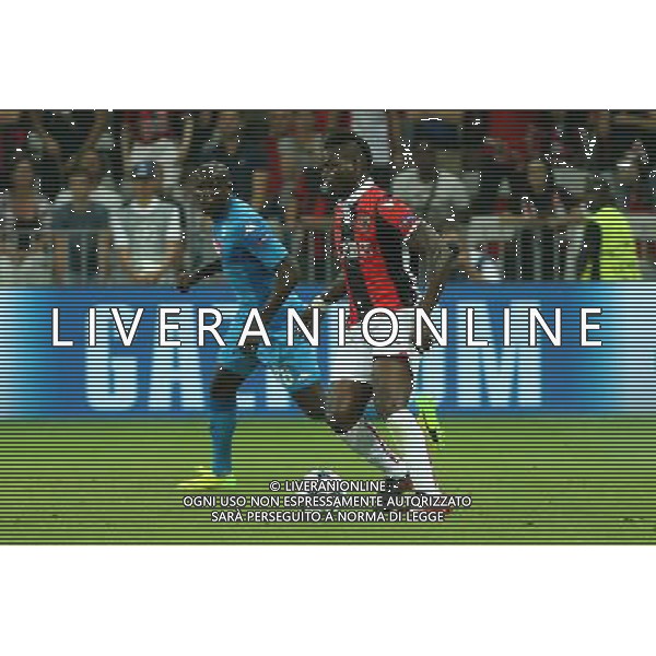 22-08-2017 NIZZA, NAPOLI PLAY OFF DI CHAMPIONS LEAGUE RITORNO NELLA FOTO: MARIO BALOTELLI, KOULIBALY FOTO MOSCA, AG.LIVERANI