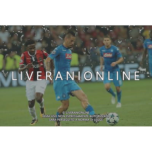 22-08-2017 NIZZA, NAPOLI PLAY OFF DI CHAMPIONS LEAGUE RITORNO NELLA FOTO: HAMSIK, SERI FOTO MOSCA, AG.LIVERANI