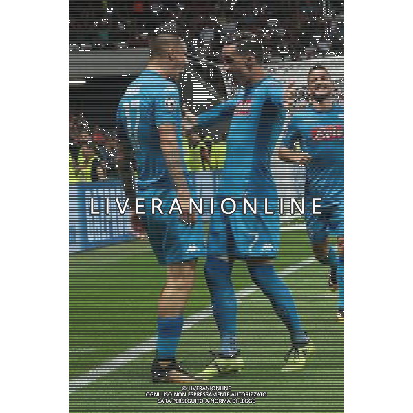22-08-2017 NIZZA, NAPOLI PLAY OFF DI CHAMPIONS LEAGUE RITORNO NELLA FOTO: ESULTANZA CALLEJON FOTO MOSCA, AG.LIVERANI