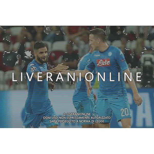 22-08-2017 NIZZA, NAPOLI PLAY OFF DI CHAMPIONS LEAGUE RITORNO NELLA FOTO: ESULTANZA INSIGNE LORENZO FOTO MOSCA AG LIVERANI