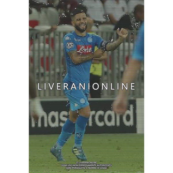 22-08-2017 NIZZA, NAPOLI PLAY OFF DI CHAMPIONS LEAGUE RITORNO NELLA FOTO: ESULTANZA INSIGNE LORENZO FOTO MOSCA AG LIVERANI