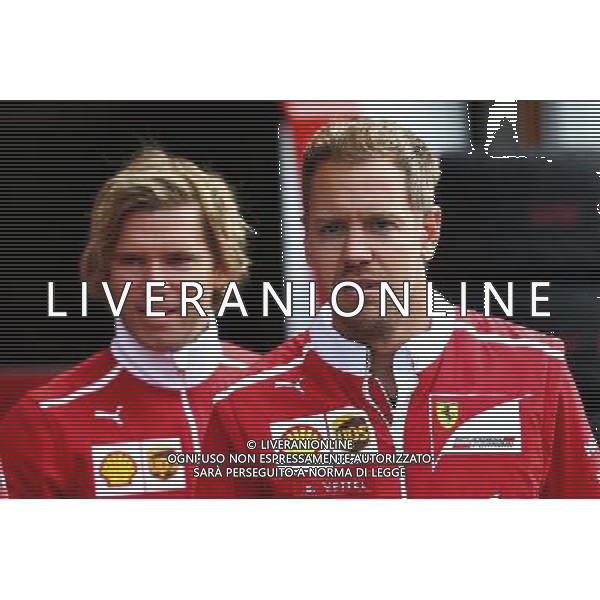 Sebastian Vettel (GER) Ferrari. 24.08.2017. Formula 1 World Championship, Rd 12, Belgian Grand Prix, Spa Francorchamps, Belgium, Preparation Day. AG ALDO LIVERANI SAS ONLY ITALY