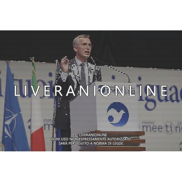 Rimini - XXXVIII Edizione Meeting per l\'Amicizia fra i Popoli 24/08/2017 nella foto: Jens Stoltenberg segretario generale della NATO ©Claudio Zamagni/Agenzia Aldo Liverani 
