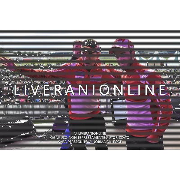 24.08.2017. Circuito di Silverstone Towcester. Jorge Lorenzo e Andrea Dovizioso FOTO G. PIAZZOLLA AG ALDO LIVERANI SAS