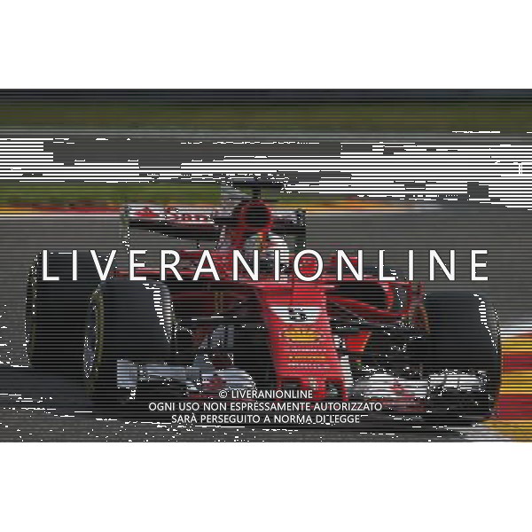 Sebastian Vettel (GER) Ferrari SF70H. 25.08.2017. Formula 1 World Championship, Rd 12, Belgian Grand Prix, Spa Francorchamps, Belgium, Practice Day. AG ALDO LIVERANI SAS ONLY ITALY