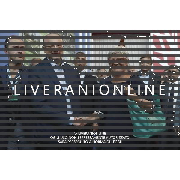 Rimini - XXXVIII Edizione Meeting per l\'Amicizia fra i Popoli 25/08/2017 nella foto: Vincenzo Boccia e Annamaria Furlan ©Claudio Zamagni/Agenzia Aldo Liverani 