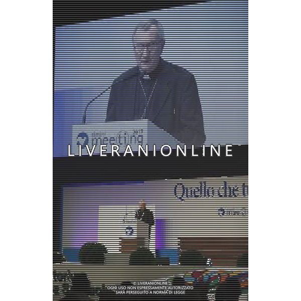 Rimini - XXXVIII Edizione Meeting per l\'Amicizia fra i Popoli 26/08/2017 nella foto: ua Eminenza Cardinale PIETRO PAROLIN segretario di Stato di Sua SantitÃ  Â©Claudio Zamagni/Agenzia Aldo Liverani 