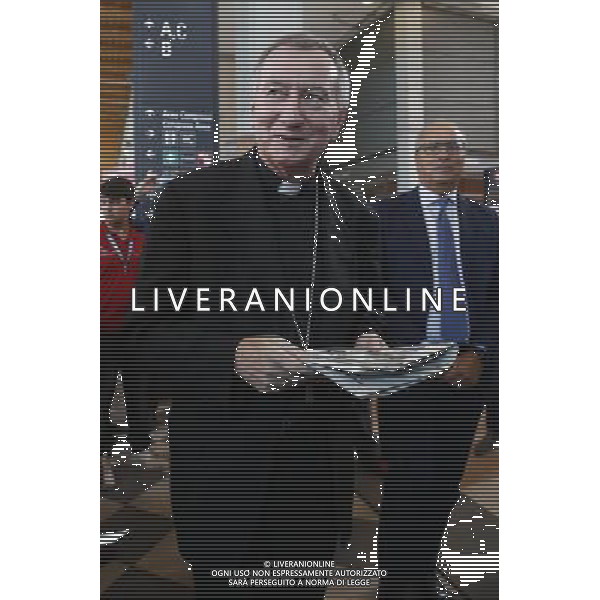 Rimini - XXXVIII Edizione Meeting per l\'Amicizia fra i Popoli 26/08/2017 nella foto: Sua Eminenza Cardinale PIETRO PAROLIN segretario di Stato di Sua SantitÃ  Roberto Fontolan Â©Claudio Zamagni/Agenzia Aldo Liverani 