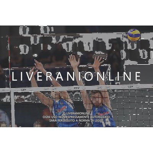 SZCZECIN, AZOTY ARENA 25.08.2017 CEV MISTRZOSTWA EUROPY W PILCE SIATKOWEJ MEZCZYZN LOTTO EUROVOLLEY POLAND 2017 NIEMCY - WLOCHY CEV MENS VOLLEYBALL EUROPEAN CHAMPIONSHIP LOTTO EUROVOLLEY POLAND 2017 NIEMCY - WLOCHY NZ SIMONE GIANNELLI, MATTEO PIANO FOT. KRZYSZTOF CICHOMSKI / NEWSPIX.PL --- Newspix.pl *** Local Caption *** www.newspix.pl mail us: info@newspix.pl call us: 0048 022 23 22 222 --- Polish Picture Agency by Ringier Axel Springer Poland