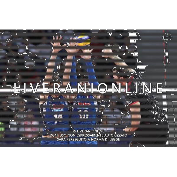 SZCZECIN, AZOTY ARENA 25.08.2017 CEV MISTRZOSTWA EUROPY W PILCE SIATKOWEJ MEZCZYZN LOTTO EUROVOLLEY POLAND 2017 NIEMCY - WLOCHY CEV MENS VOLLEYBALL EUROPEAN CHAMPIONSHIP LOTTO EUROVOLLEY POLAND 2017 NIEMCY - WLOCHY NZ MATTEO PIANO, FILIPPO LANZA, GYOERGY GROZER FOT. KRZYSZTOF CICHOMSKI / NEWSPIX.PL --- Newspix.pl *** Local Caption *** www.newspix.pl mail us: info@newspix.pl call us: 0048 022 23 22 222 --- Polish Picture Agency by Ringier Axel Springer Poland