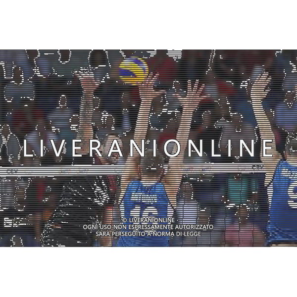 SZCZECIN, AZOTY ARENA 25.08.2017 CEV MISTRZOSTWA EUROPY W PILCE SIATKOWEJ MEZCZYZN LOTTO EUROVOLLEY POLAND 2017 NIEMCY - WLOCHY CEV MENS VOLLEYBALL EUROPEAN CHAMPIONSHIP LOTTO EUROVOLLEY POLAND 2017 NIEMCY - WLOCHY NZ GYOERGY GROZER, OLEG ANTONOV FOT. KRZYSZTOF CICHOMSKI / NEWSPIX.PL --- Newspix.pl *** Local Caption *** www.newspix.pl mail us: info@newspix.pl call us: 0048 022 23 22 222 --- Polish Picture Agency by Ringier Axel Springer Poland