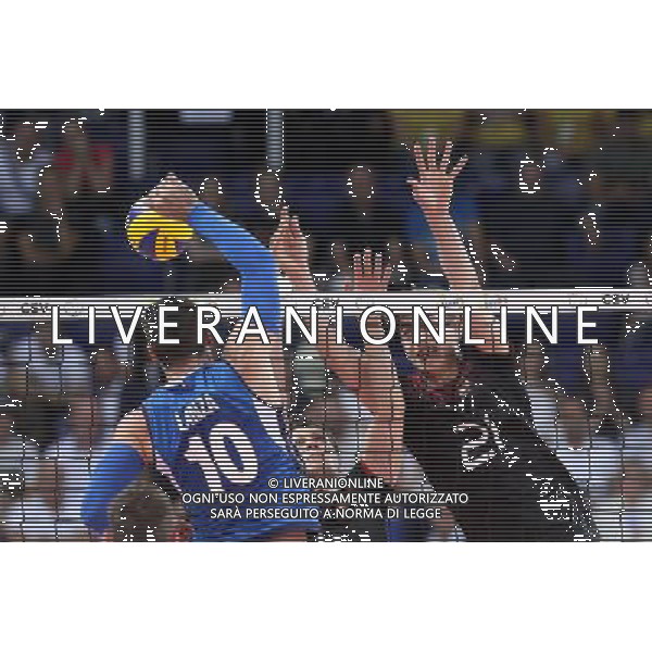 SZCZECIN, AZOTY ARENA 25.08.2017 CEV MISTRZOSTWA EUROPY W PILCE SIATKOWEJ MEZCZYZN LOTTO EUROVOLLEY POLAND 2017 NIEMCY - WLOCHY CEV MENS VOLLEYBALL EUROPEAN CHAMPIONSHIP LOTTO EUROVOLLEY POLAND 2017 NIEMCY - WLOCHY NZ FILIPPO LANZA, LINUS WEBER, TOBIAS KRICK FOT. KRZYSZTOF CICHOMSKI / NEWSPIX.PL --- Newspix.pl *** Local Caption *** www.newspix.pl mail us: info@newspix.pl call us: 0048 022 23 22 222 --- Polish Picture Agency by Ringier Axel Springer Poland