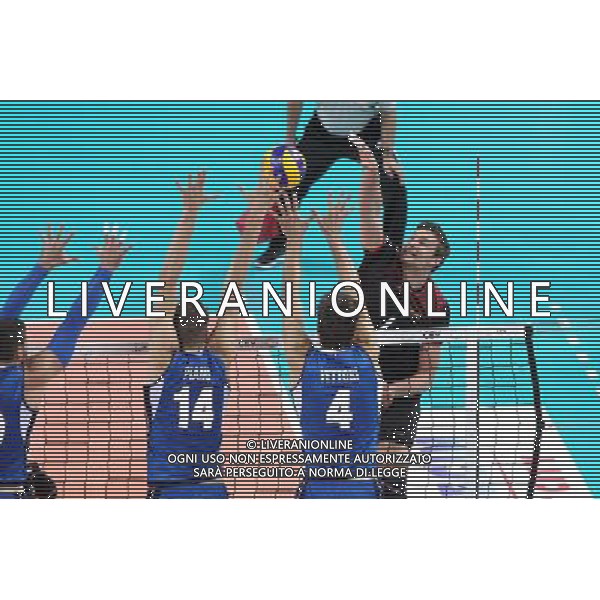 SZCZECIN, AZOTY ARENA 25.08.2017 CEV MISTRZOSTWA EUROPY W PILCE SIATKOWEJ MEZCZYZN LOTTO EUROVOLLEY POLAND 2017 NIEMCY - WLOCHY CEV MENS VOLLEYBALL EUROPEAN CHAMPIONSHIP LOTTO EUROVOLLEY POLAND 2017 NIEMCY - WLOCHY NZ MATTEO PIANO, LUCA VETTORI, CHRISTIAN FROMM FOT. KRZYSZTOF CICHOMSKI / NEWSPIX.PL --- Newspix.pl *** Local Caption *** www.newspix.pl mail us: info@newspix.pl call us: 0048 022 23 22 222 --- Polish Picture Agency by Ringier Axel Springer Poland