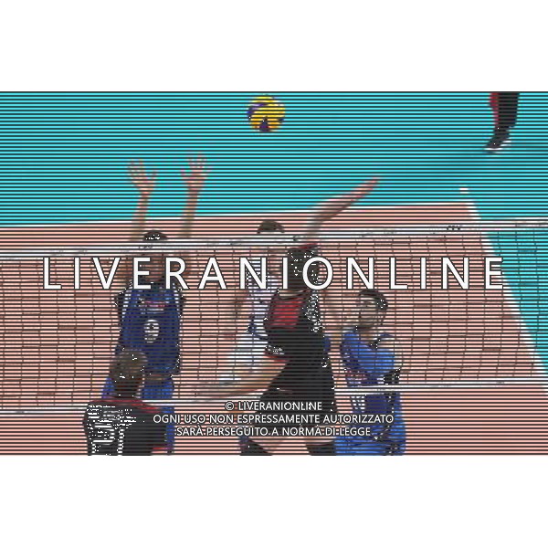 SZCZECIN, AZOTY ARENA 25.08.2017 CEV MISTRZOSTWA EUROPY W PILCE SIATKOWEJ MEZCZYZN LOTTO EUROVOLLEY POLAND 2017 NIEMCY - WLOCHY CEV MENS VOLLEYBALL EUROPEAN CHAMPIONSHIP LOTTO EUROVOLLEY POLAND 2017 NIEMCY - WLOCHY NZ TOBIAS KRICK, DANIELE MAZZONE, DENYS KALIBERDA, FILIPPO LANZA FOT. KRZYSZTOF CICHOMSKI / NEWSPIX.PL --- Newspix.pl *** Local Caption *** www.newspix.pl mail us: info@newspix.pl call us: 0048 022 23 22 222 --- Polish Picture Agency by Ringier Axel Springer Poland