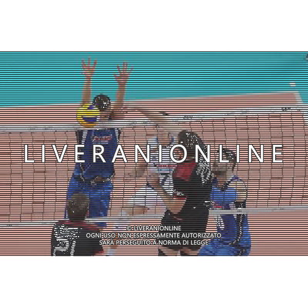 SZCZECIN, AZOTY ARENA 25.08.2017 CEV MISTRZOSTWA EUROPY W PILCE SIATKOWEJ MEZCZYZN LOTTO EUROVOLLEY POLAND 2017 NIEMCY - WLOCHY CEV MENS VOLLEYBALL EUROPEAN CHAMPIONSHIP LOTTO EUROVOLLEY POLAND 2017 NIEMCY - WLOCHY NZ TOBIAS KRICK, DANIELE MAZZONE, DENYS KALIBERDA, FILIPPO LANZA FOT. KRZYSZTOF CICHOMSKI / NEWSPIX.PL --- Newspix.pl *** Local Caption *** www.newspix.pl mail us: info@newspix.pl call us: 0048 022 23 22 222 --- Polish Picture Agency by Ringier Axel Springer Poland